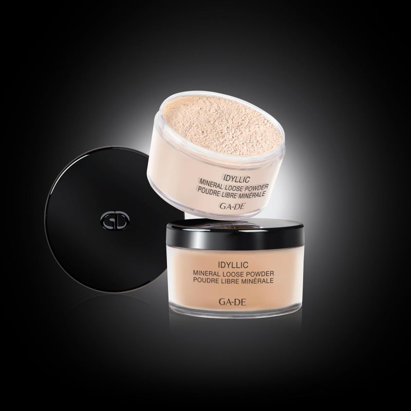 GA-DE Idyllic Mineral Loose Powder - Lightweight Setting Powder Makeup - Provides Antioxidant Protection and Blurs Imperfections - 100 Nude - 0.88 oz - Image 3
